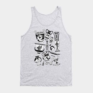 Greek Pottery - black and white Tank Top